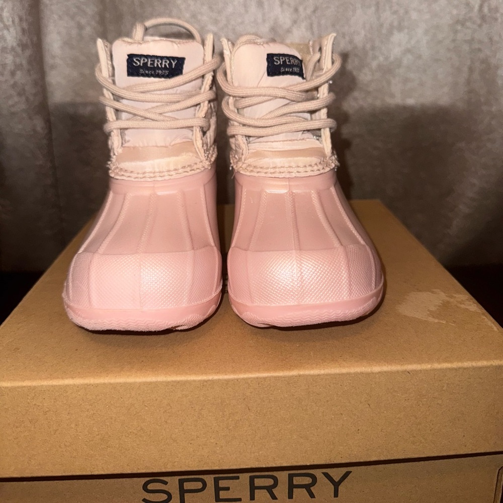 Sperry Kids' Port Duck Boot in Pink